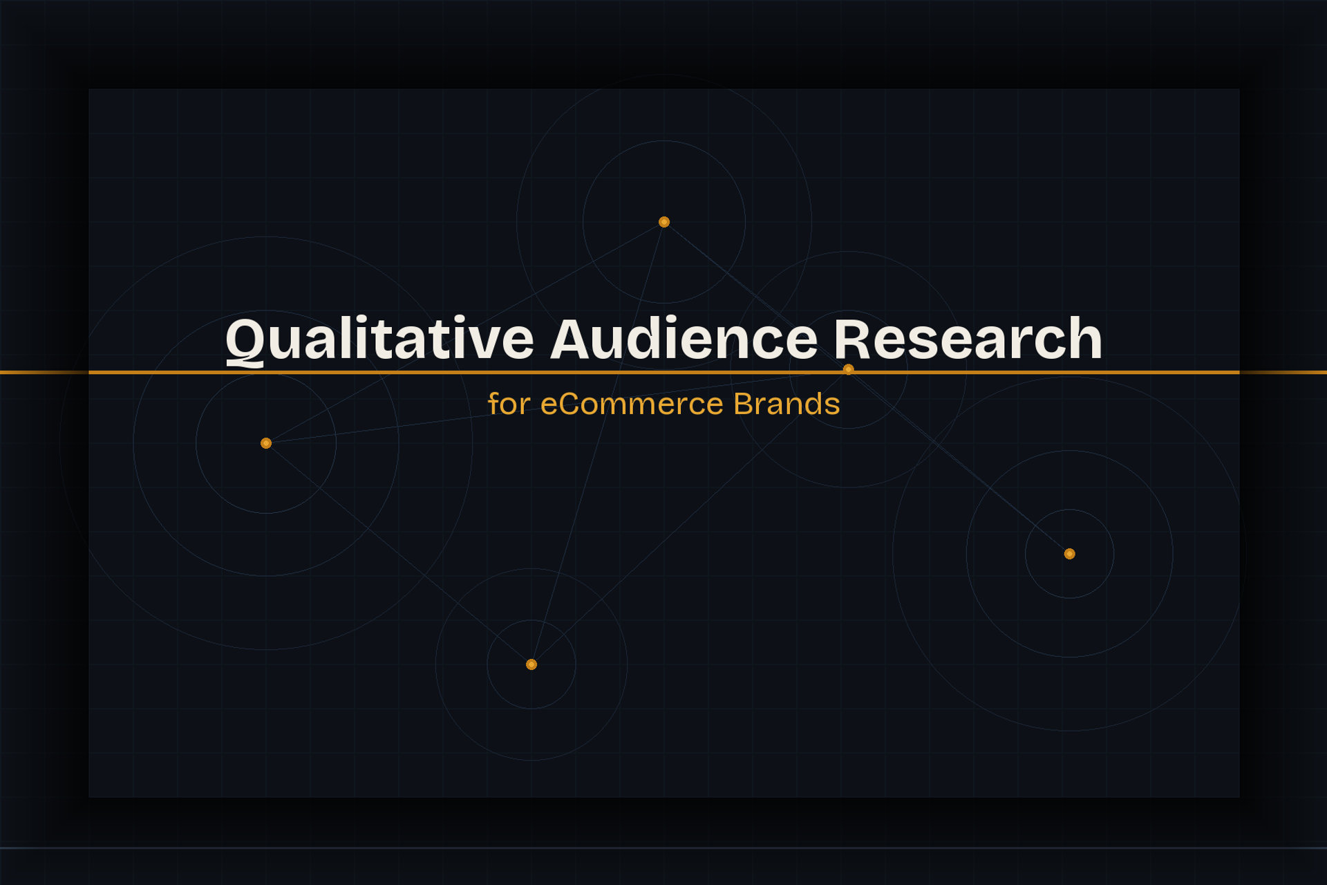 Qualitative Audience Research for eCommerce Brands