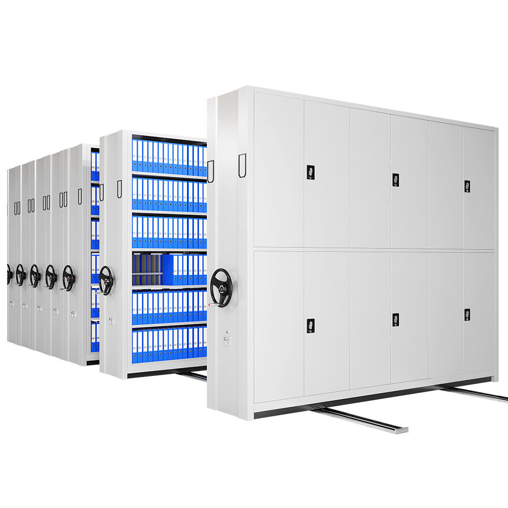 Manual Mobile Modern Steel School Shelving Filing Compact Office Bookshelf with Mail Packing