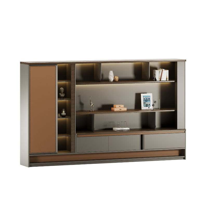 Wholesale Modern Boss Office File Storage Cabinets Floor Bookcase High File Cabinet Office Furniture