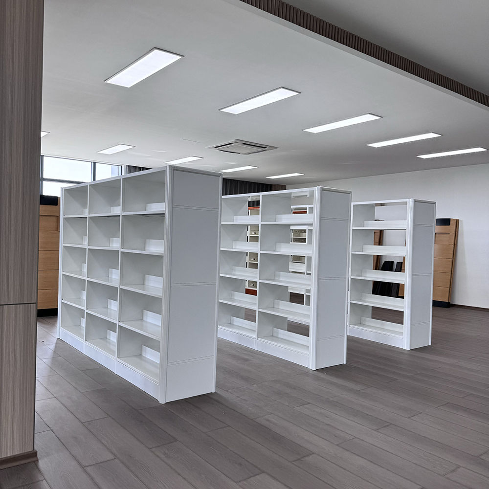 Metal Library Bookshelves Modular Steel Bookcase System for Education and Office Furniture