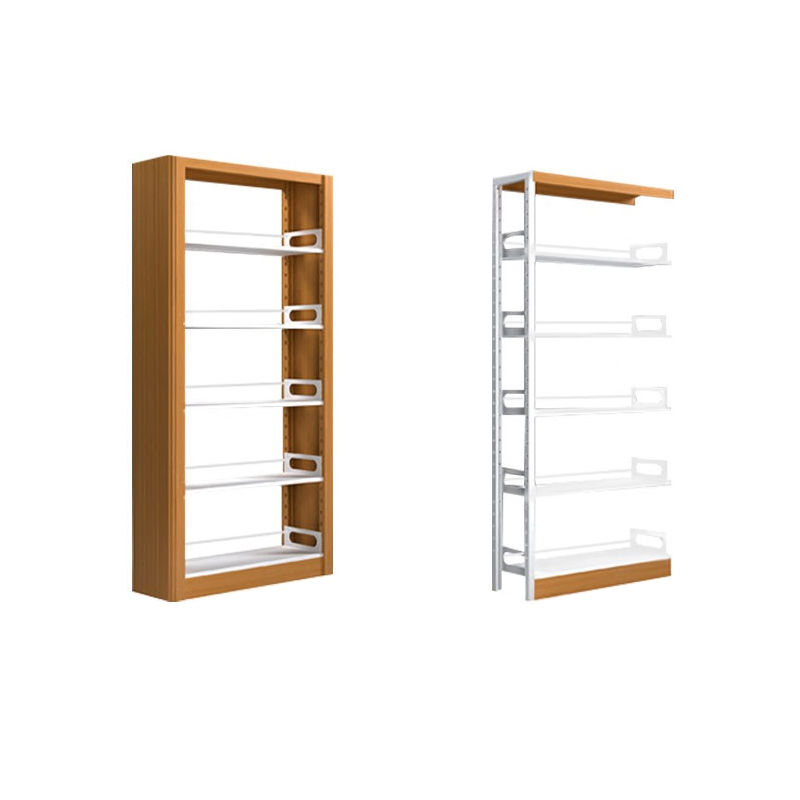 Modern Six-Layer Industrial Steel Bookshelves Metal Iron Library Furniture for Home Offices and School Libraries