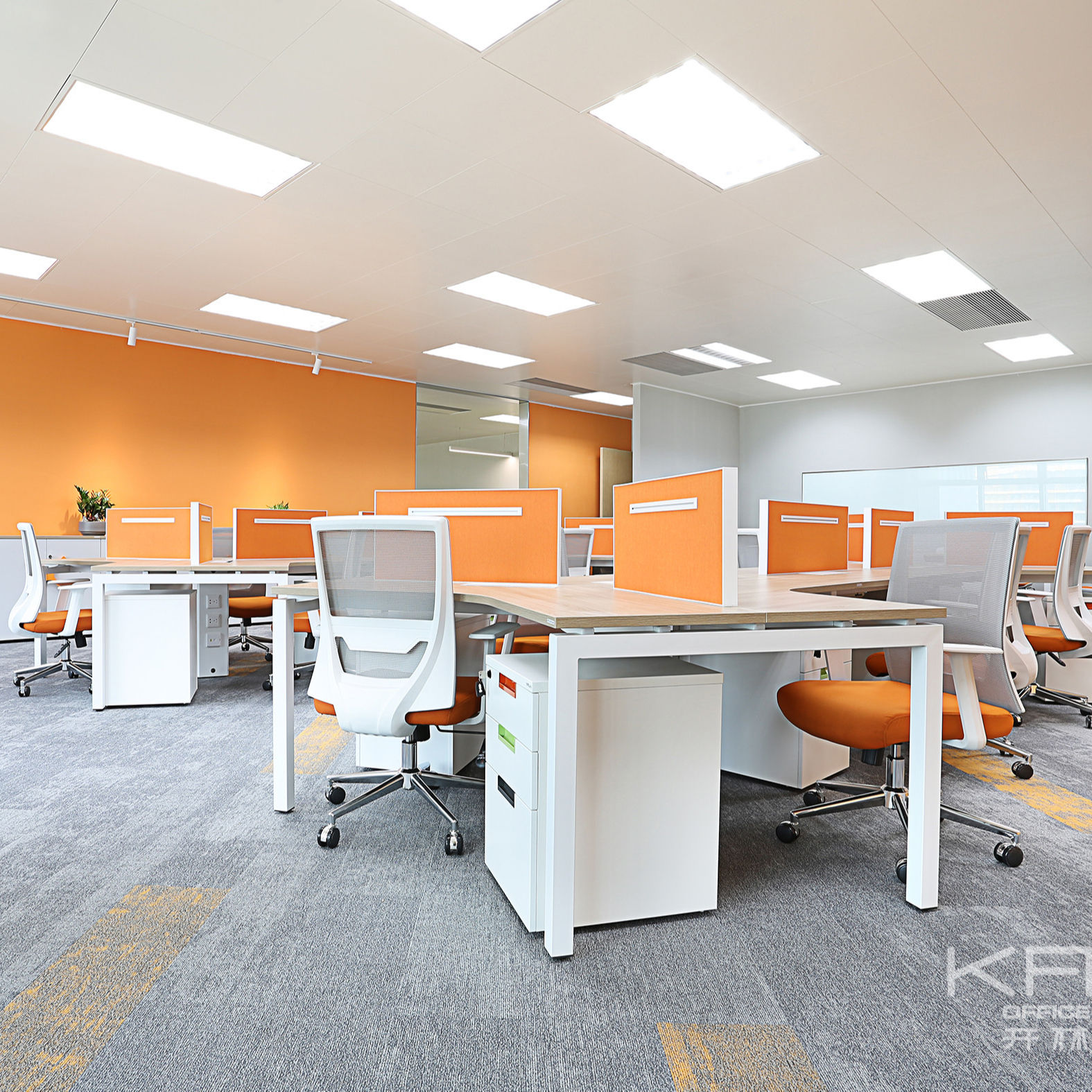 Hot Selling Modern Design 120 Degree Office Furniture Workstation Customizable Cubicle From Factory for Home Office