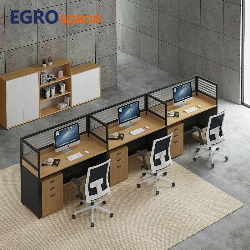 EGROspace Factory Modern Call Center Furniture Modular Partition Staff Desk Office Workstation Cubicle