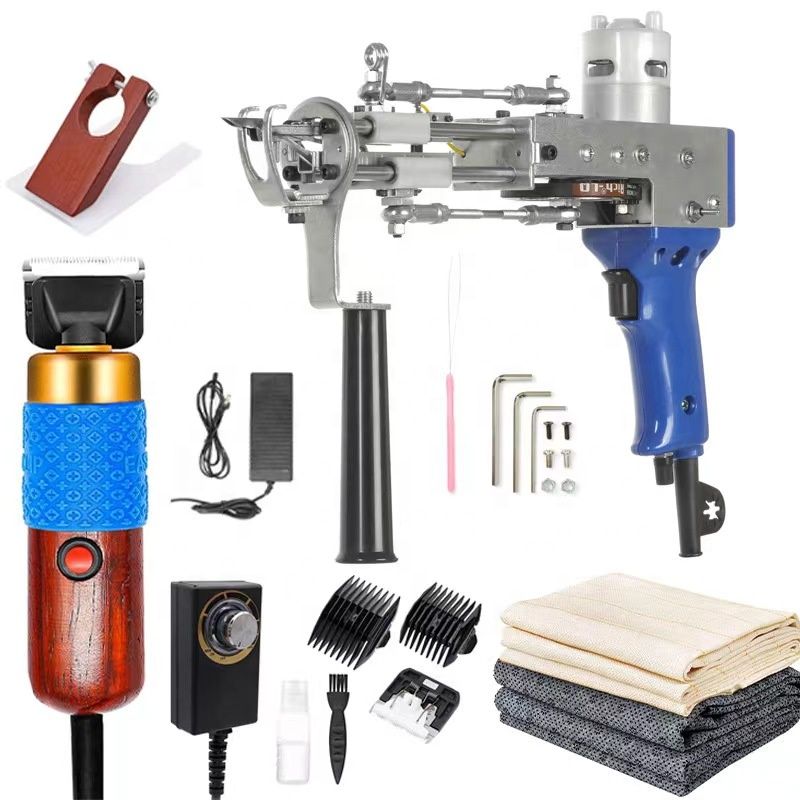 Customized Rug Carpet Hand Tufting Gun Tools Set Weaving Machine Electric Clipper Tufting Gun Backing Cloth Fabric for Beginner