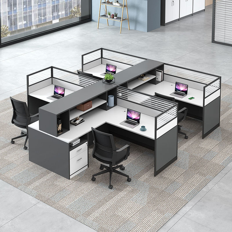 Workstation Furniture Work Station Modern Design Cubicle Office Storage Minimalist Durable Eco-Friendly Custom Size