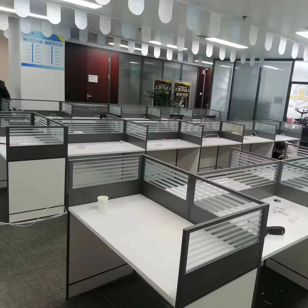 4 6 8 Workstation Cubicle Modern Coworking Table Call Center Office Cubicles Modular Office Desks