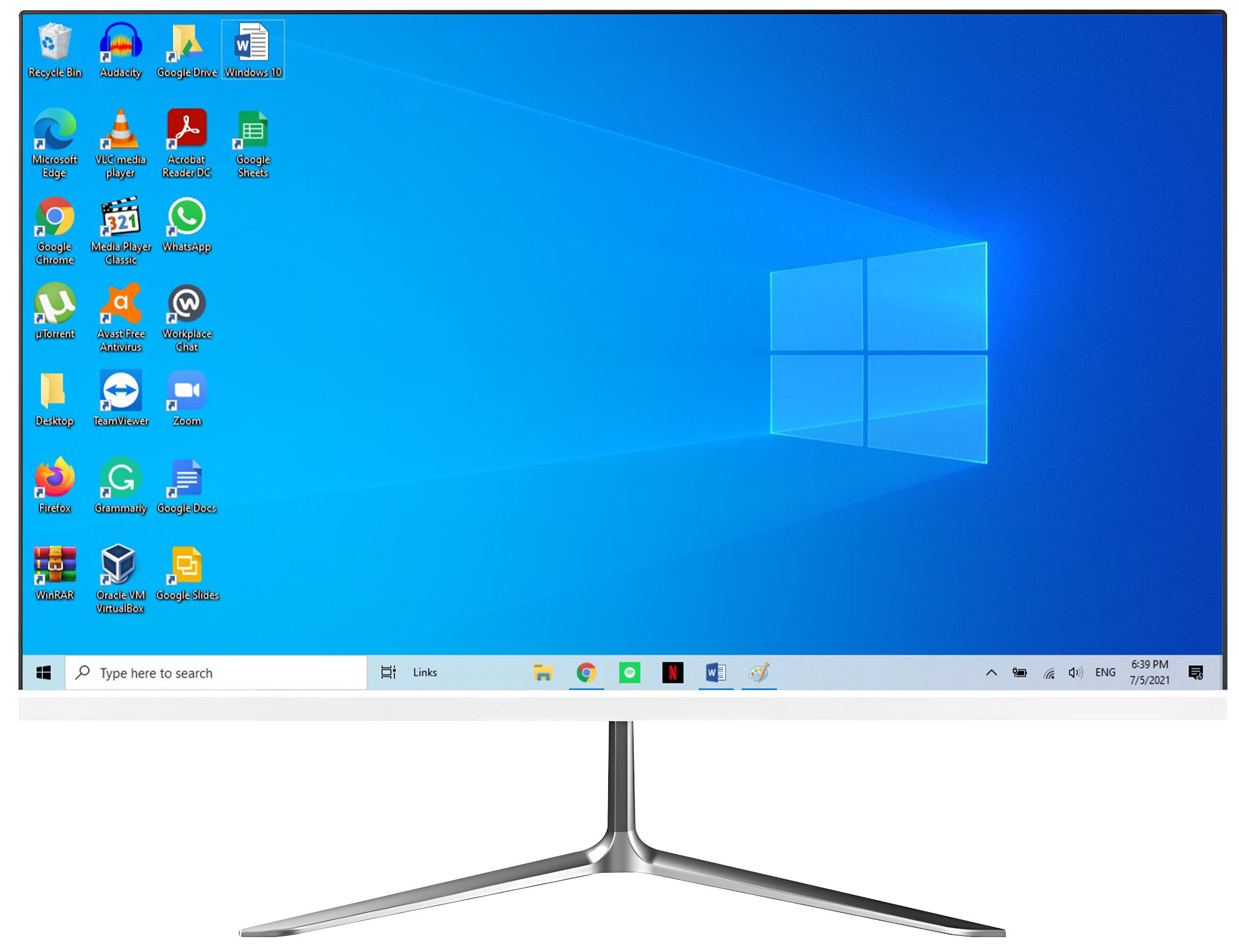 Rebekah Original Factory 23.8" LED Desktop I5-12450H CPU Office All-in-one Computer with Webcam 1080P Business All in One PC