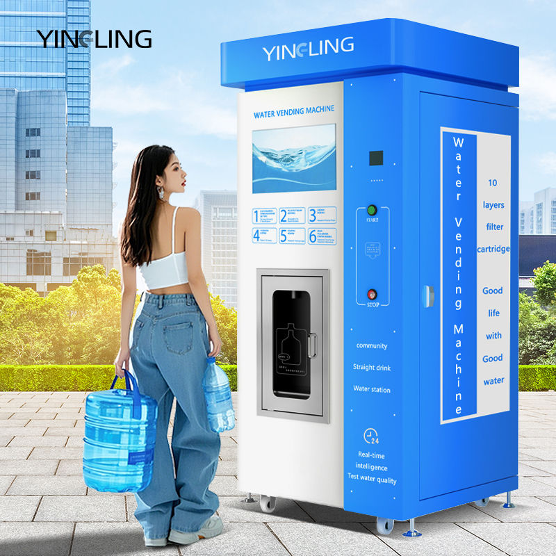 Self Help Coin Water Machine Integrative Pure Water Drinking Filling Vending Machine Communal RO Water Dispenser