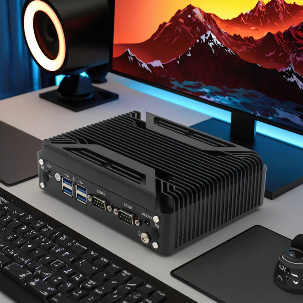 New Small Desktop Computer Intel Celeron J6412 Quad Core Mini Computer Home Entertainment Office Business Gaming Computer 256GB