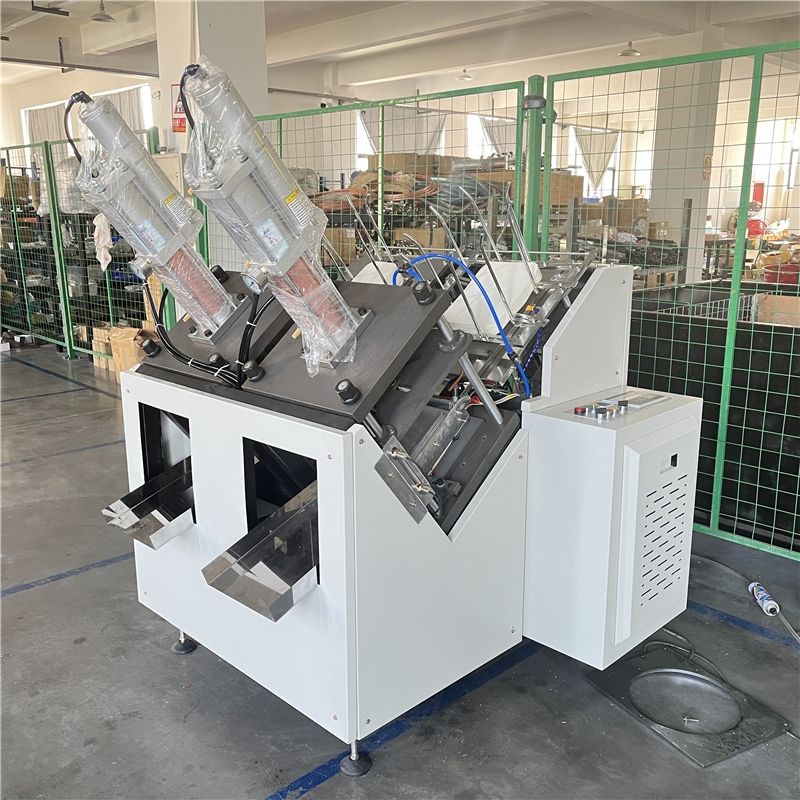 Automatic Aluminum Foil Dishes Plate Production Machine Hydraulic Cake Tray Forming Disposable Paper Plate Making Machine