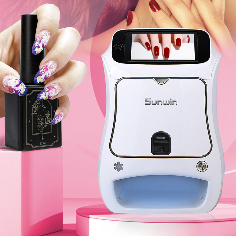 Creative Automatic 3D Portable Automatic Manicure DIY Nail Print Art Designs Machine Polish WiF Digital Auto Nail Printer