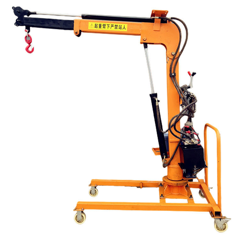Electric Floor Mini Crane Hydraulic Engine Lifter Floor Crane 360 500kg Jib Crane