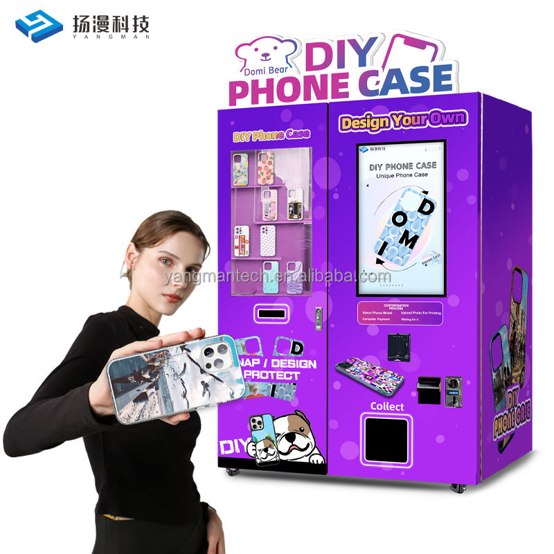 Manufacture Automatic Customized Suppliers Auto Printer DIY Cell Phone Case Self-Service Mobile Phone UV Printer Vending Machine