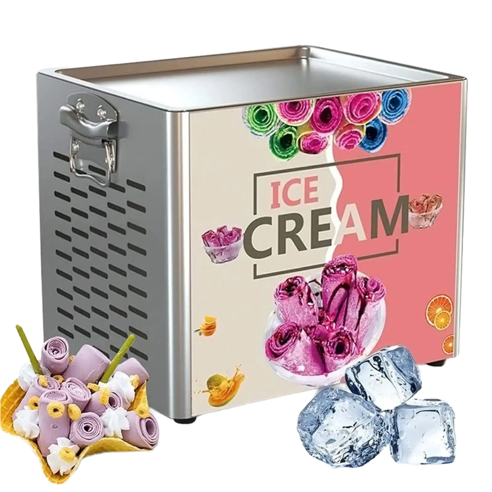 High Productivity Automatic Yogurt and Nut Ice Cream Making Machine New Condition for Restaurant Snacks and Home Use