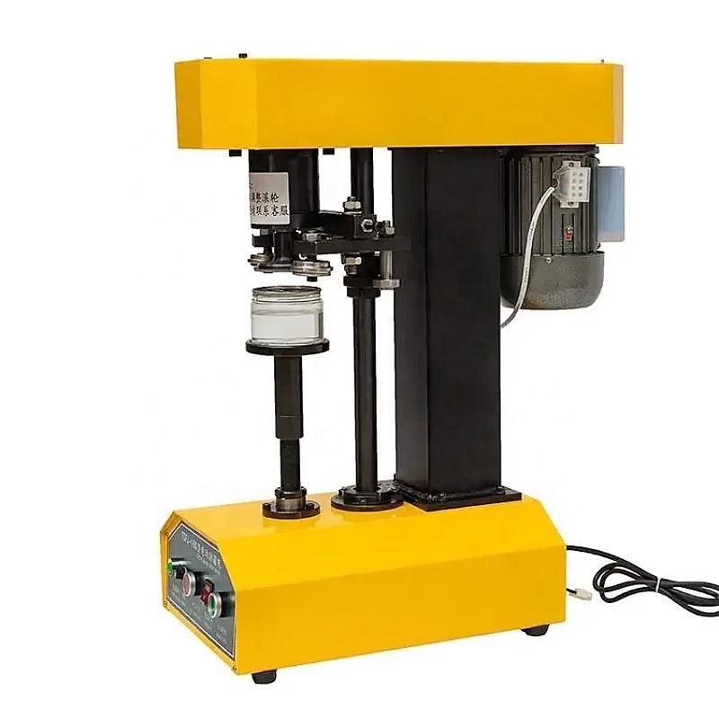 CHFJ-160 High Quality Pet Bottle Electrical Control Semi Automatic Cans Seamer Semi-auto Seaming Tin Can Machine