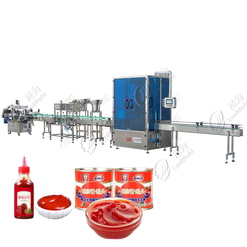 LWT Complete Full Automatic Tin Can Tomato Sauce Paste Ketchup Filling Machine Tomato Paste Production Line