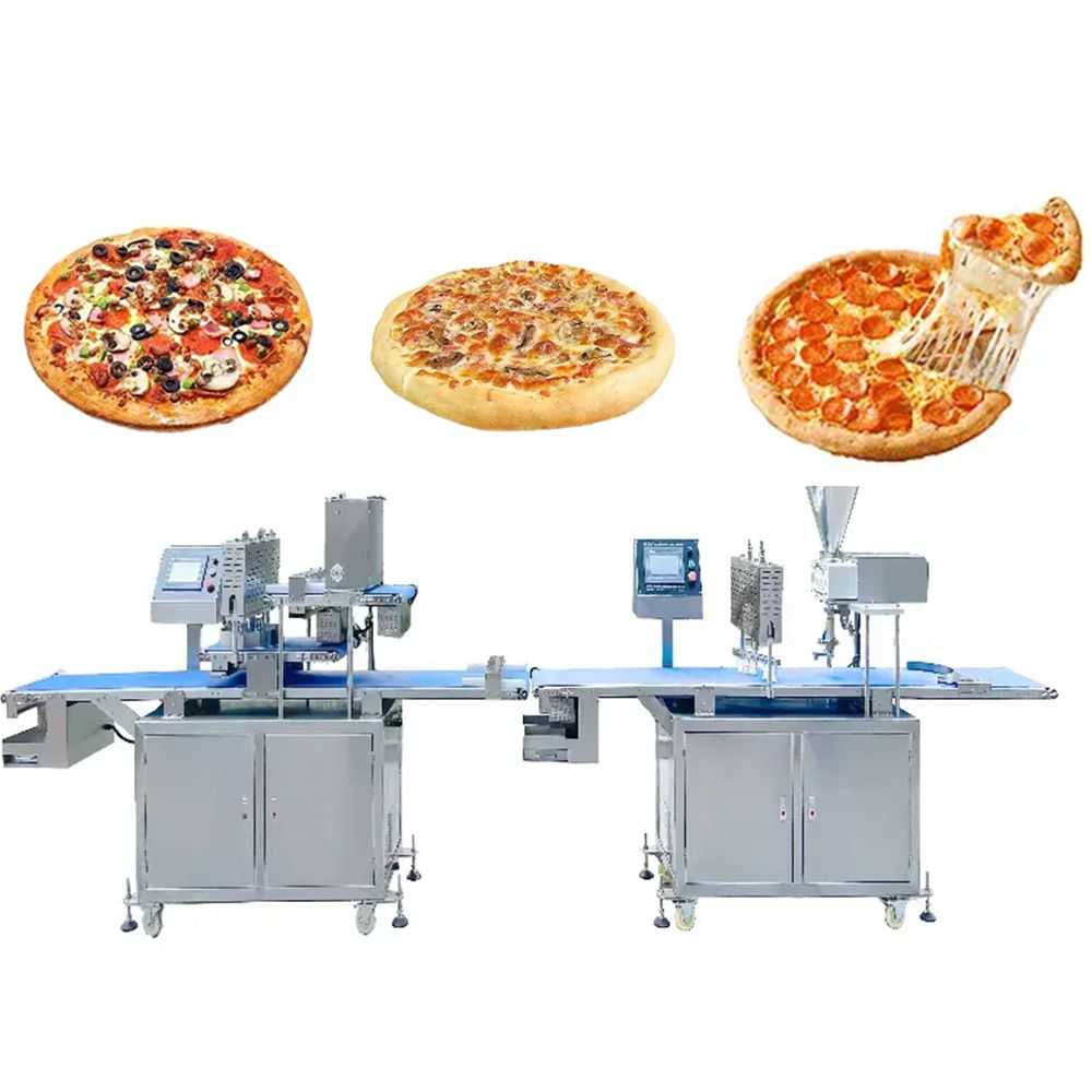 High Productivity Fully Automatic Small Base Cheese Pizza Making Machine Production Line