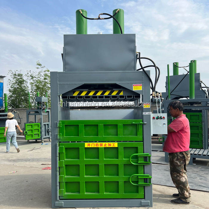 Han Cheng Aluminum Cans Baler Compressing Machine Manual Wool Clothes Compactor Baling Machine Baler Cardboard Recycling Machine