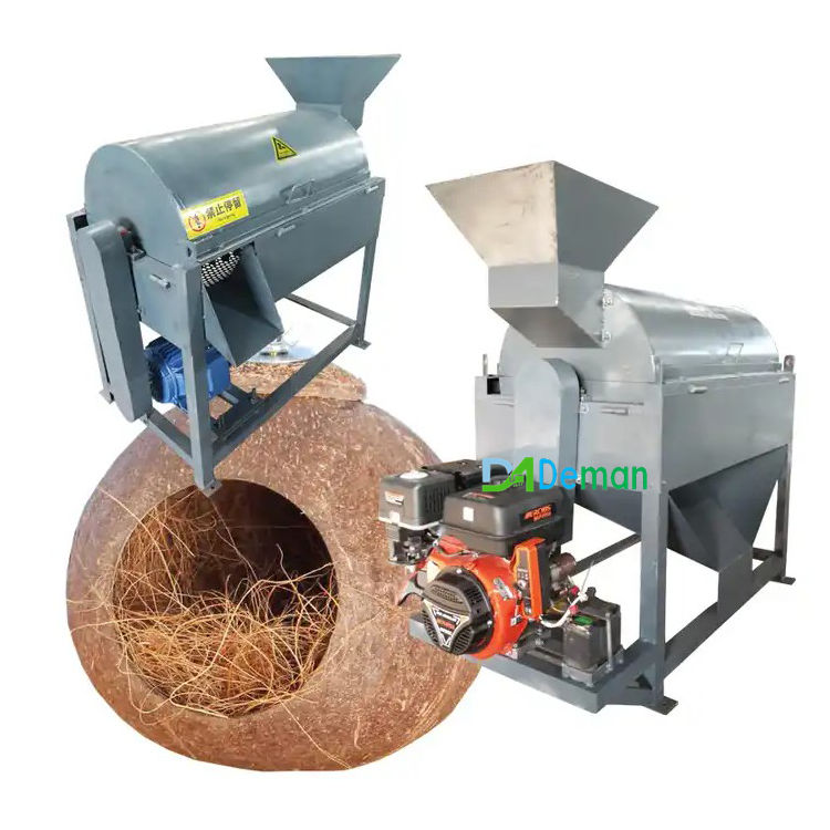 700Kg/h Coconut Husk Coir Fiber Shredder Maker Coconut Palm Fiber Extractor Coconut Fibers Extracting Machine