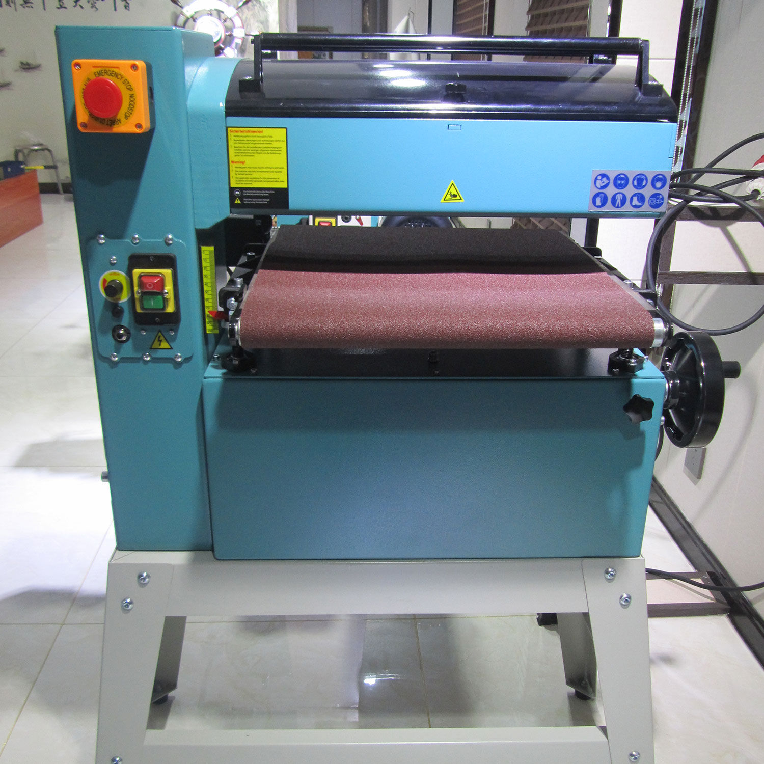 PS460A 5-100mm Adjustable Speed Transfer Sandpaper Drum Sander buff Wood Machine for Sale