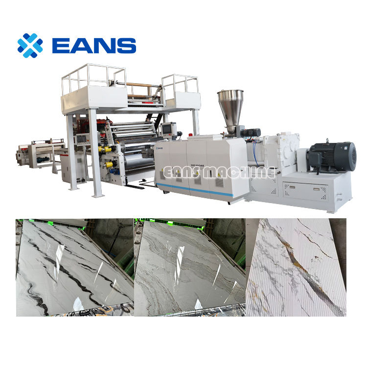 PVC Marble Sheet Making Machine/UV Marble Wall Panel Extrusion Machine
