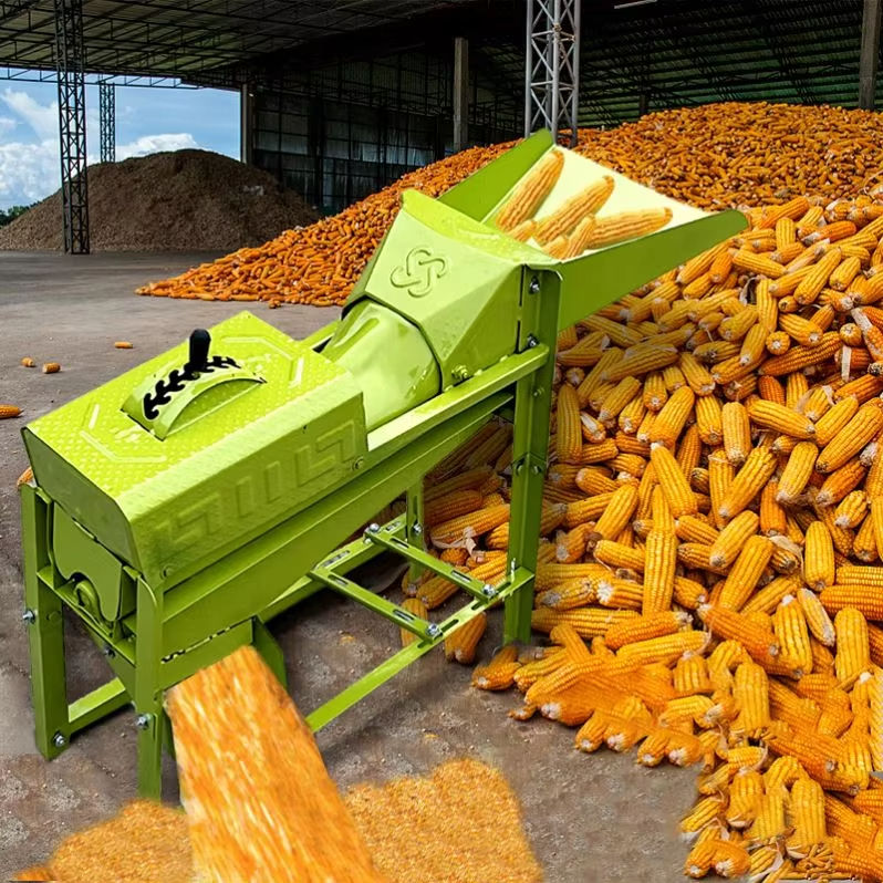 Corn Thresher Machinery High Rate Small Multi-function diesel Engine Manual Thresher Grain Beans Maize Wheat Peeling Threshing