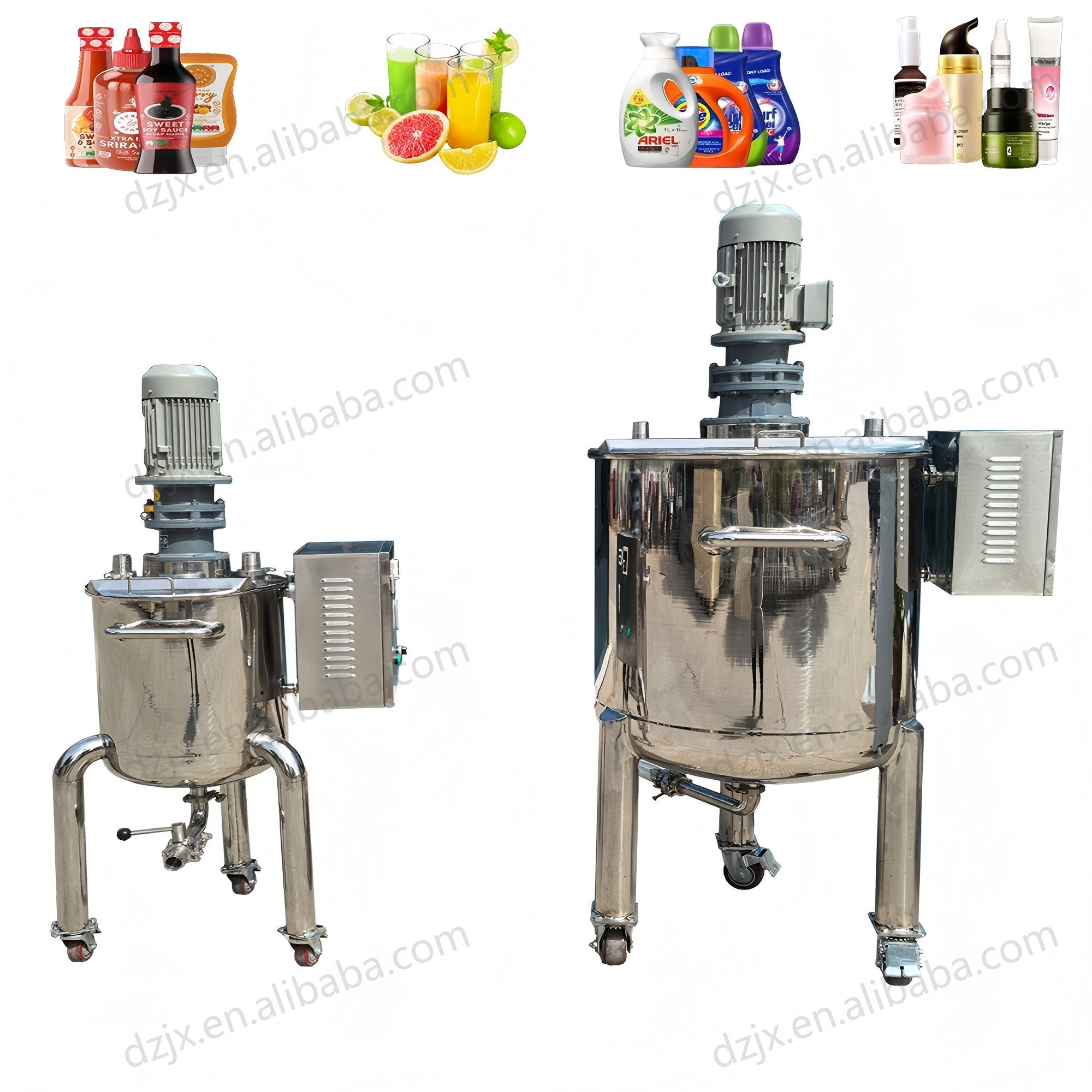 DZJX Full Manufacturing Plant Liquid Soap Processing Making Machine m Langeur Shampooings Production Line for Dish Washing