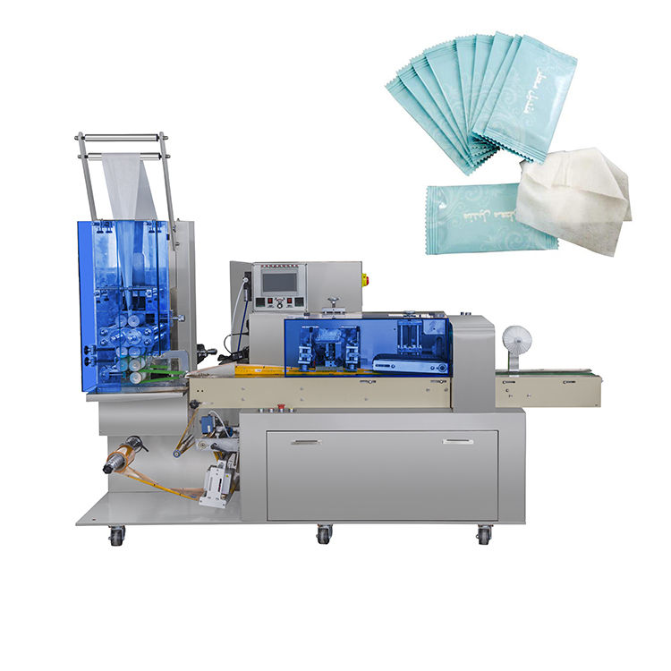 Full Automatic Refreshing Cleaning Single Wet Wipes Wet Tissue Flushable Wipes Sachet Making Machine