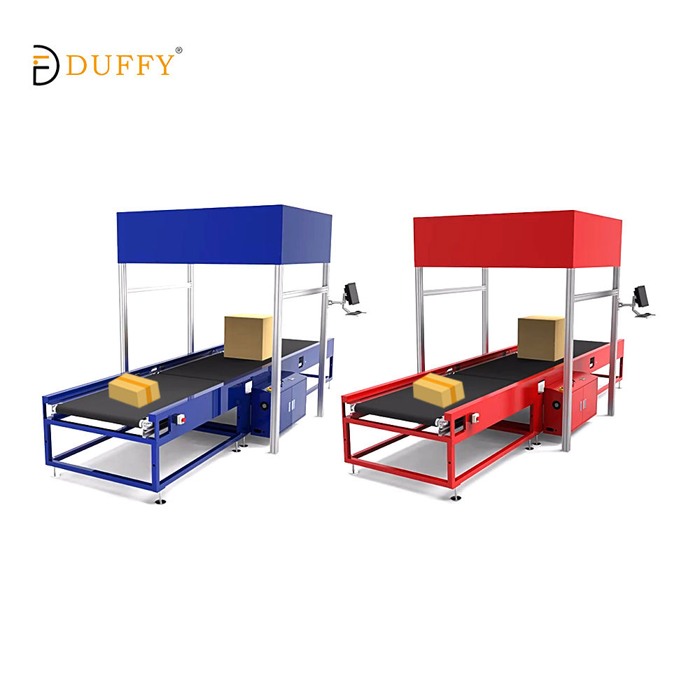 Duffy Automatic Logistic E-Commerce Warehouse Equipment Sorting Conveyor Top Scanner Camera Sorting Dynamic DWS System