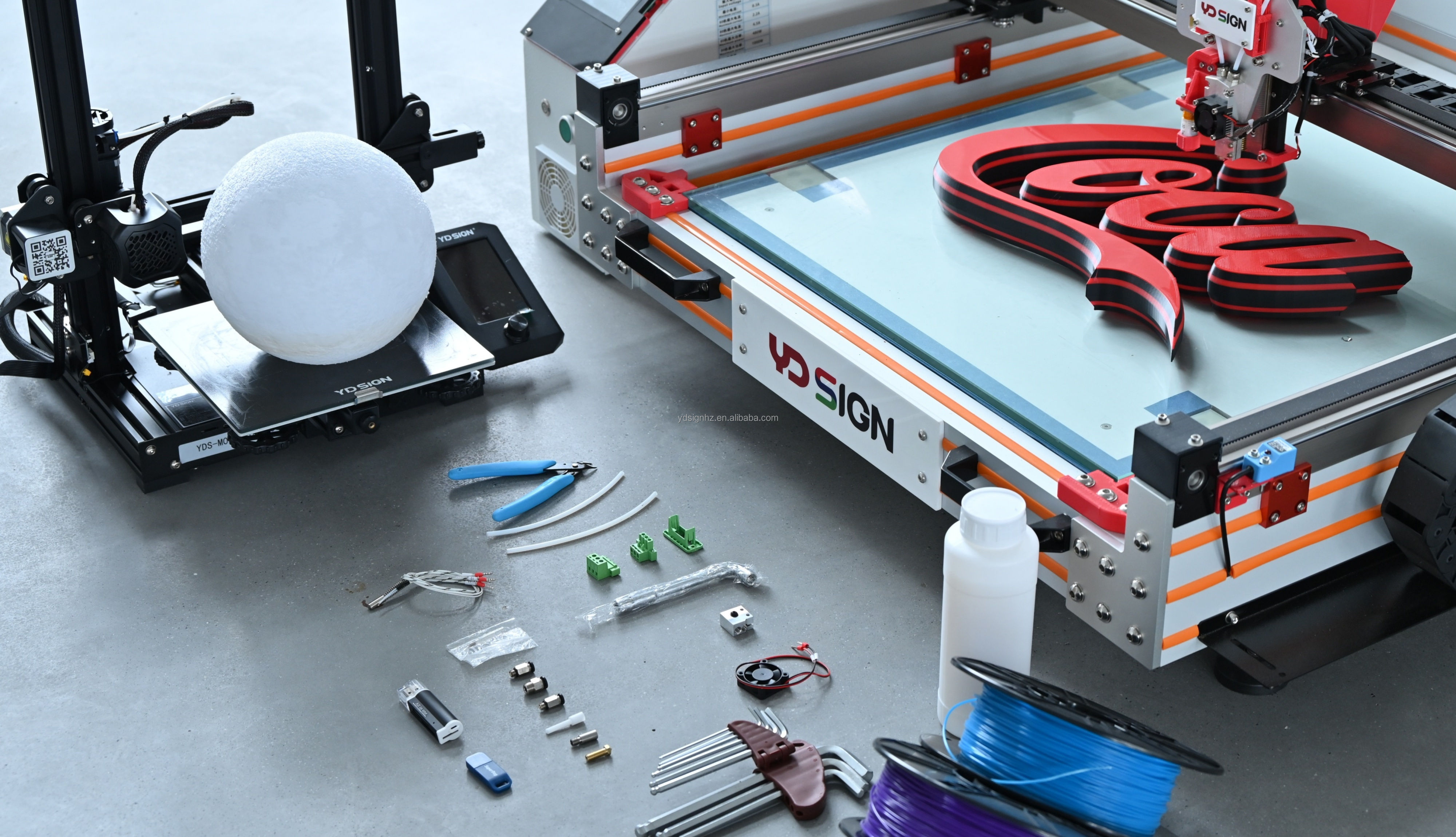 UV Resistant 3D Sign Printer Letter 10000pcs/month YDSign Touching Screen Design Business Name logo 3d Sign Printer