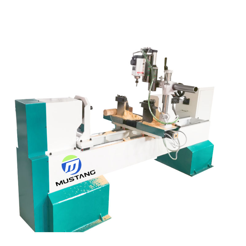 MT1530W Mustang Multifunctional CNC Wood Turning Lathe Machine Wood Lathe for Staircase Handrail Furniture Legs
