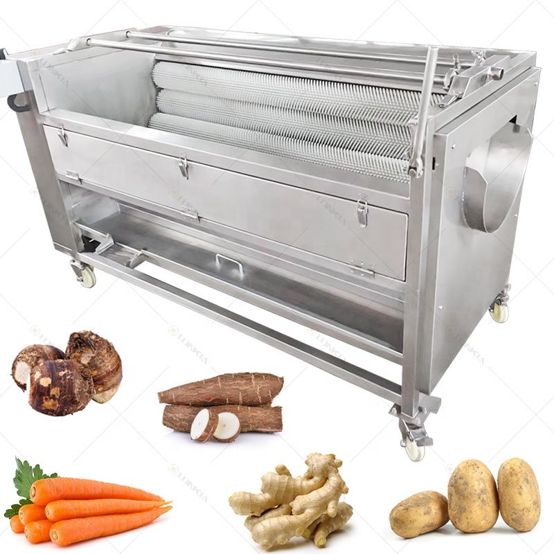 LONKIA Vegetable Carrot Brush Wash Clean Machine Potato Peeling and Washing Machine