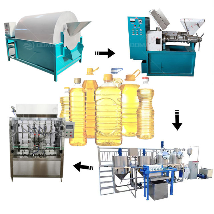 Palm Kernel Oil Extraction Machine Sesame Cooking Oil Press Production Line