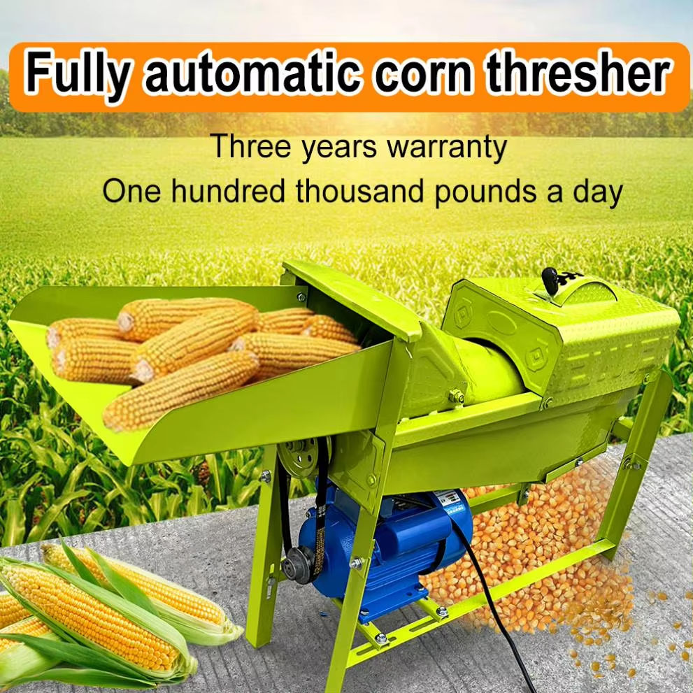 Corn Thresher Machinery High Rate Small Multi-function diesel Engine Manual Thresher Grain Beans Maize Wheat Peeling Threshing
