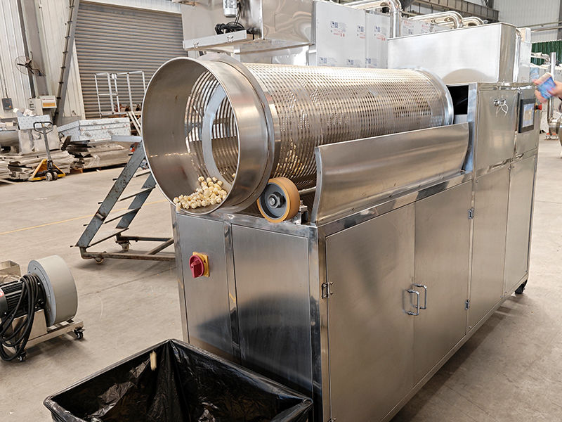 Hot air Caramel Popcorn Production Line Industrial Popping Machine for Sale