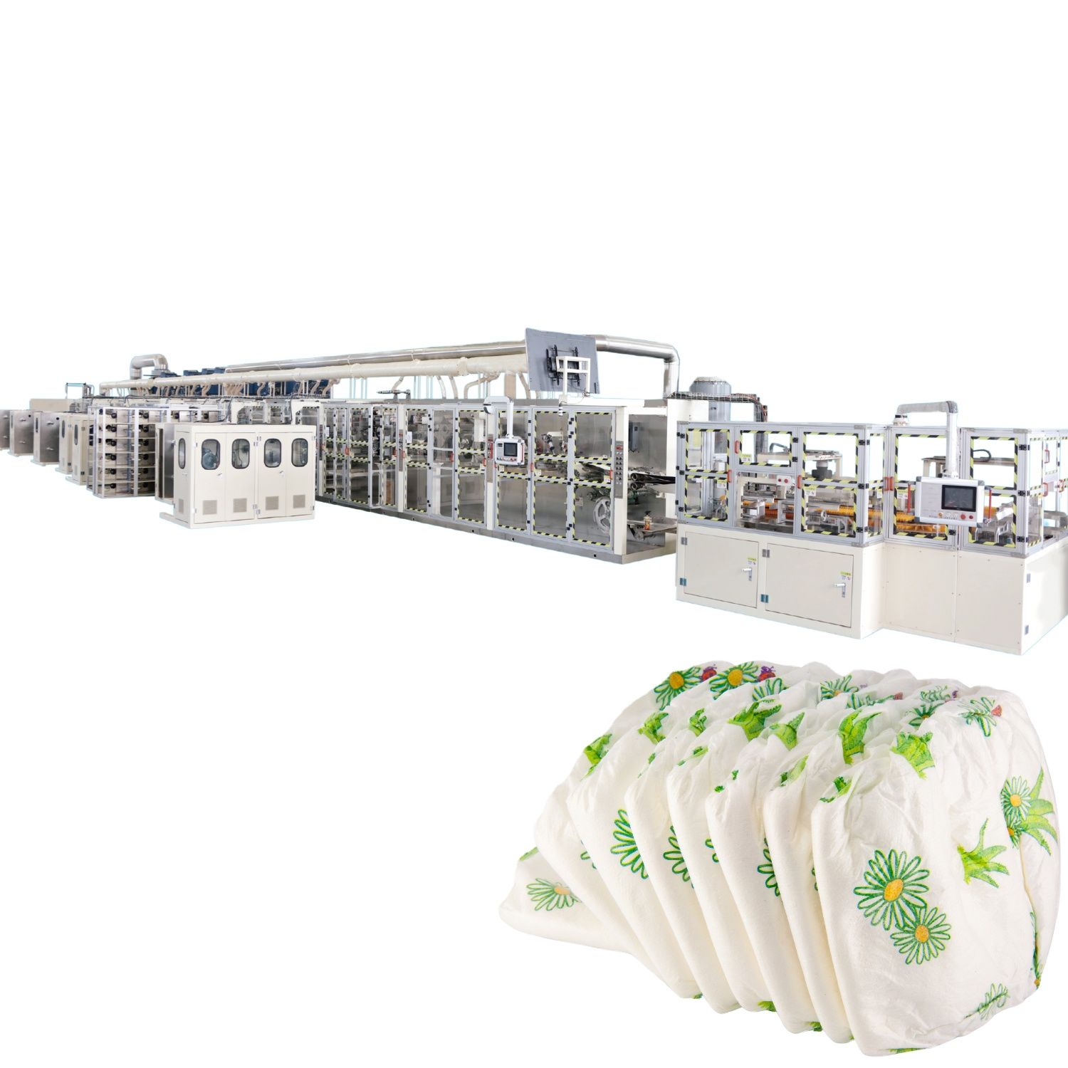 Full Automatically Baby Diaper Production Line Baby Diaper Making Machine for Large Business