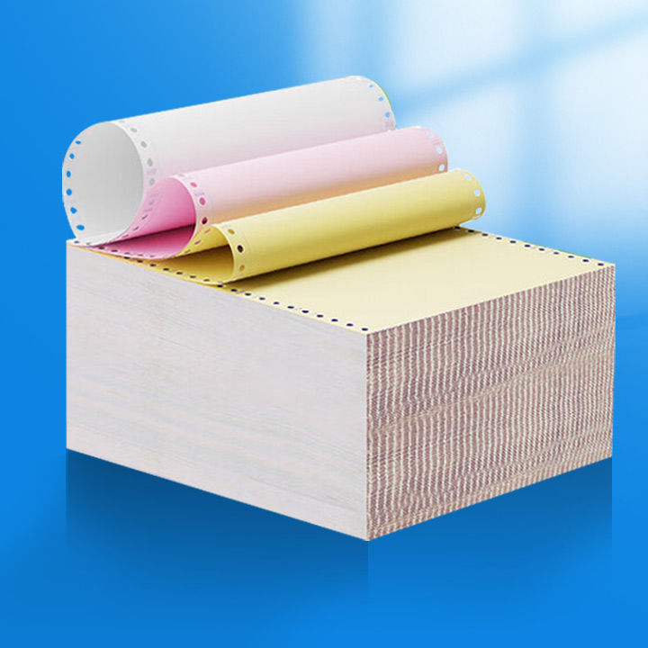 Direct Manufacturer 241mm 3 Ply 4 Ply Hot Selling Carbonless Paper Computer Continuous Paper Wholesale Sales List Delivery List