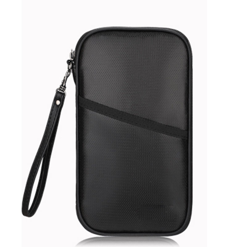 Custom Design Factory Supply Water and Fire Resistant Passport Holder With Card Slot and Zipper for Document Storage