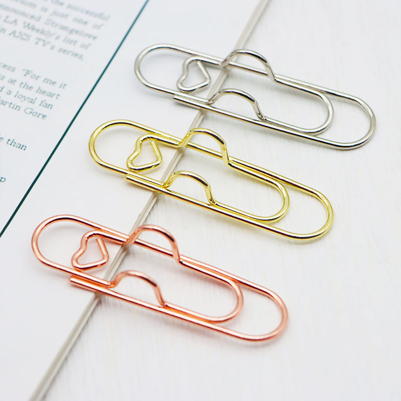 Multi Function Paper Clip Bookmark Stationery Tool Metal Portable Pen Holder Clip Pencil Clip Office Supplies for Notebook