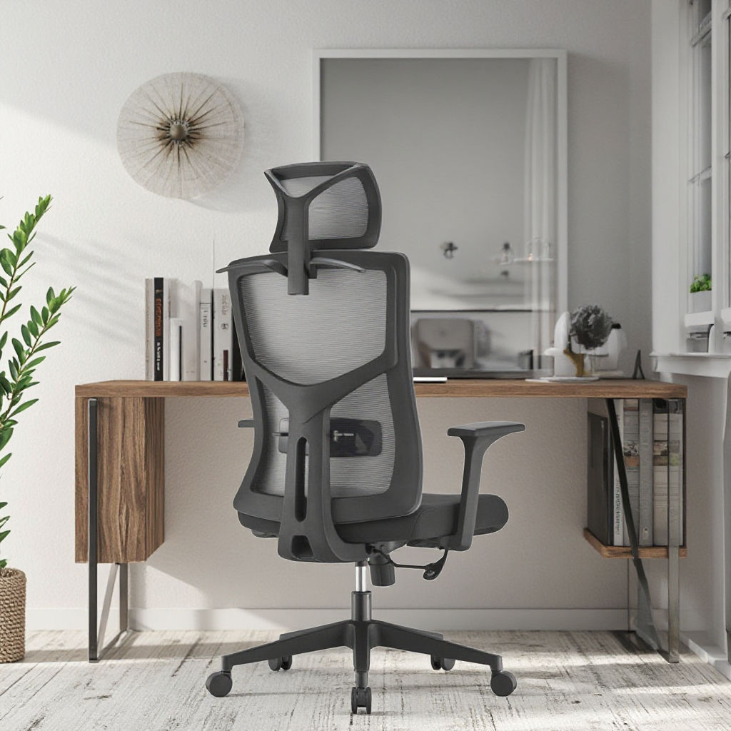 Foshan Office Desk Office Chair Sillas De Oficina Ergonomic Simple Swivel Mesh Desk Chairs Office Meeting Room Chaise De Bureau