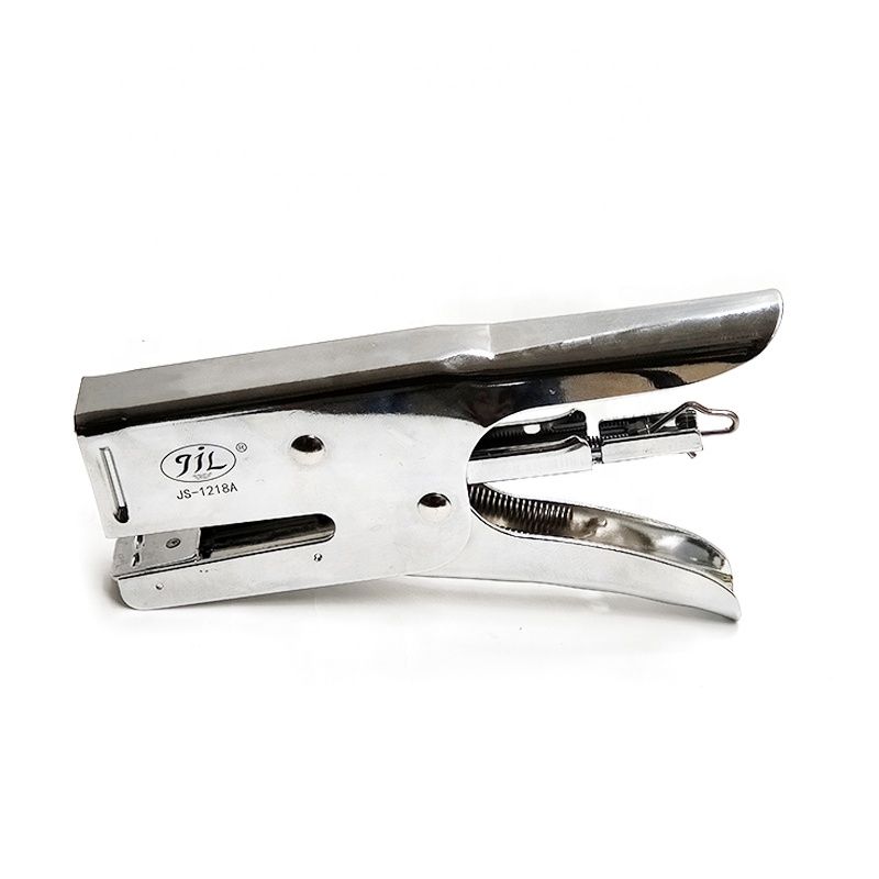 All Metal Mechanism Stapler Handheld Manual Metal Plier with Plastic Material for Home Office or School Use