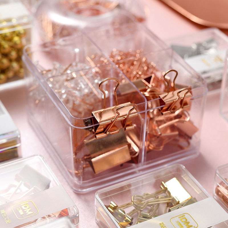 Hot Sale Factory Direct Sales High Quality Binder Clips Color Paper Clip Pushpins Office Stationery Set Wholesale