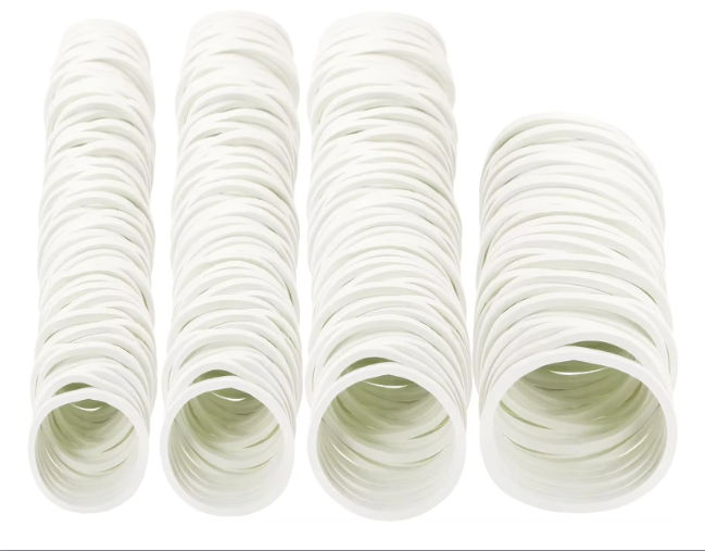 Sturdy Stretchy White Elastic Natural Rubber Bands Assorted Sizes for School Home Office Use Direct Factory OEM Supply
