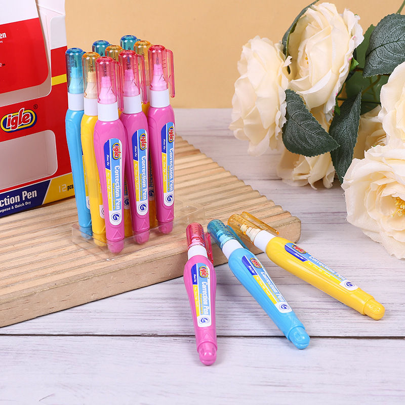Correction Pen Correction Fluid Office Supplies Environmentally Friendly Non-Toxic Quick-Drying Smooth Application Igle-320