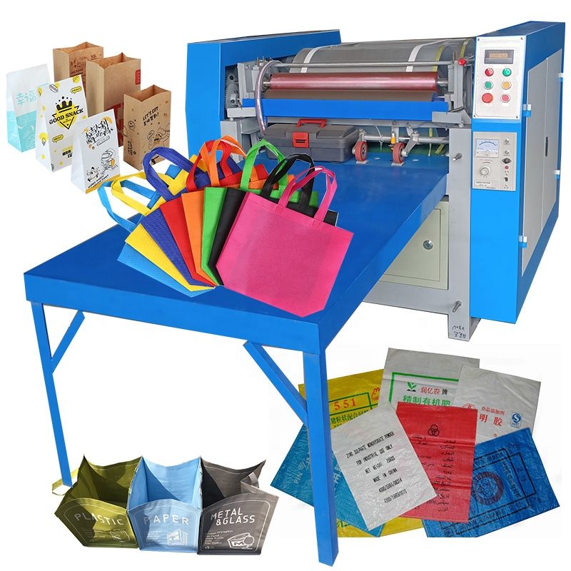 Automatic Flexo Flexographic Offset Flat Printing Machine Plastic Paper Bag Printing Machine Non-woven Tote Bag Printing Machine