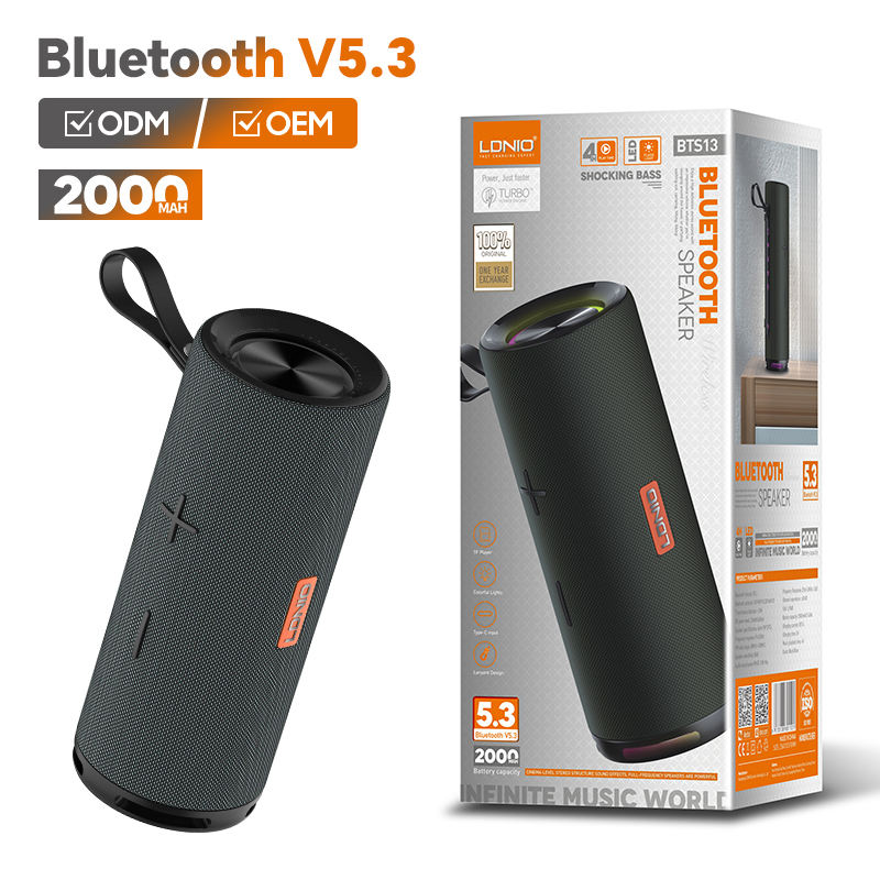 LDNIO BTS13 Factory Price Waterproof Mini Speaker Portable BT 5.3 Car Speaker Home Theater Power Smart Outdoor Wireless Speaker