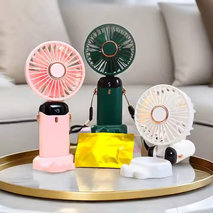 Summer Must Have Rechargeable Portable Fan Usb Handheld Ceiling Table Small Fan Mini Battery Air Cooling Mini Fan