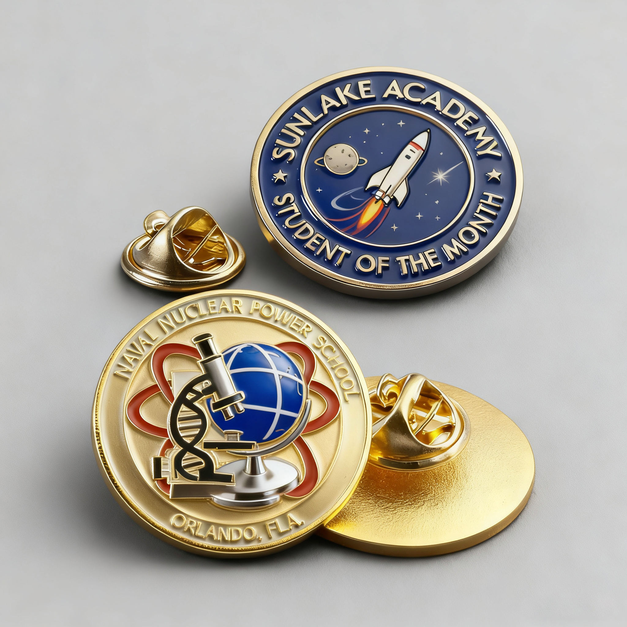 Customize logo Button Pins Factory Iron Zinc Alloy Metal Brooch 2d 3d Round Hat Hijab Clothing Pin Badge Soft Enamel Lapel Pin