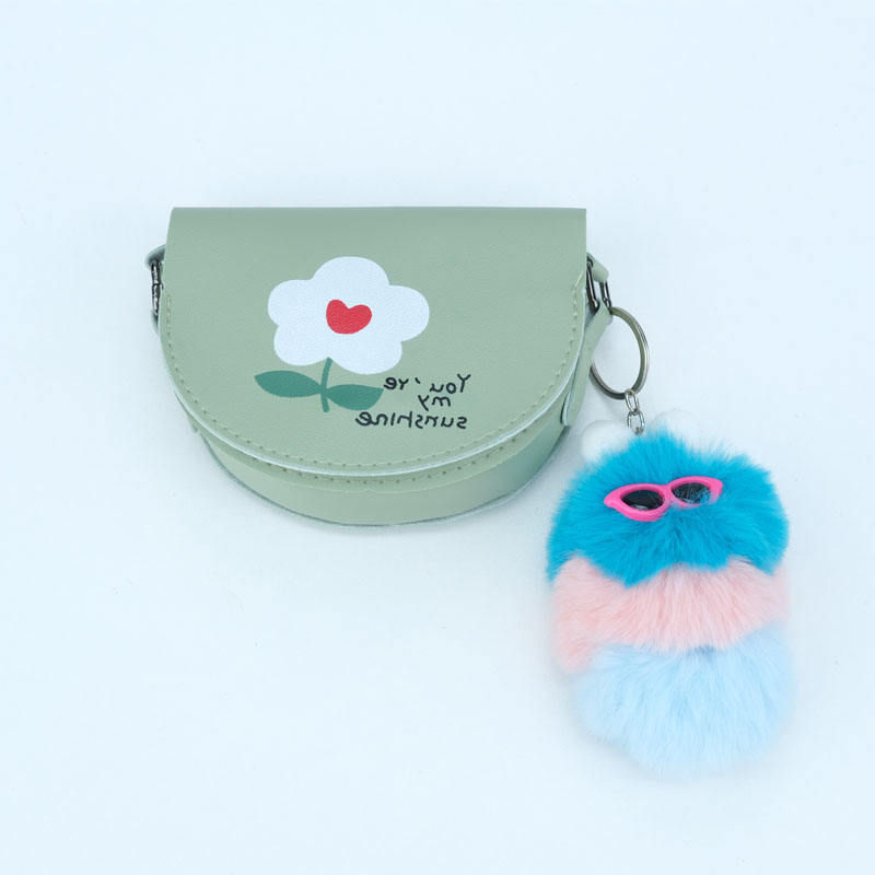 Cute Girl Crossbody Bag Printed Coin Purse Cartoon Shoulder Bag Princess Accessories Doll Mini Small Girl's Bag