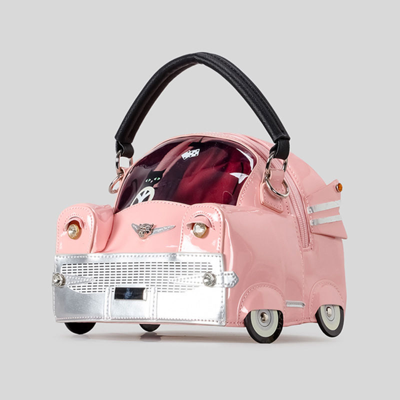 Cute Shiny Mini Car-Shaped Handbag